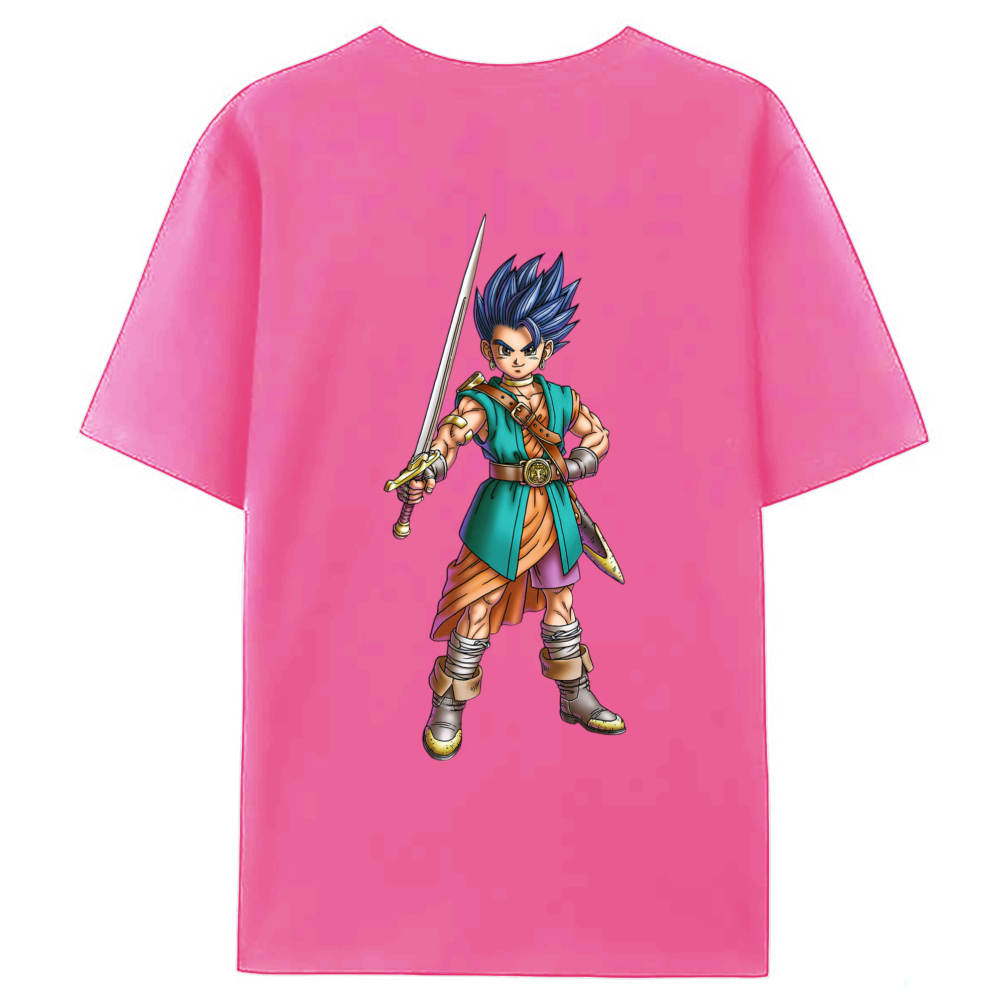 （画像用） ドラゴンクエスト Doragon Kuesuto Dragon Quest レディース半袖Tシャツ(バックプリント)
